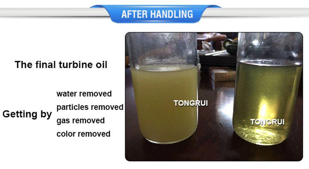 Demulsification turbine oil filter